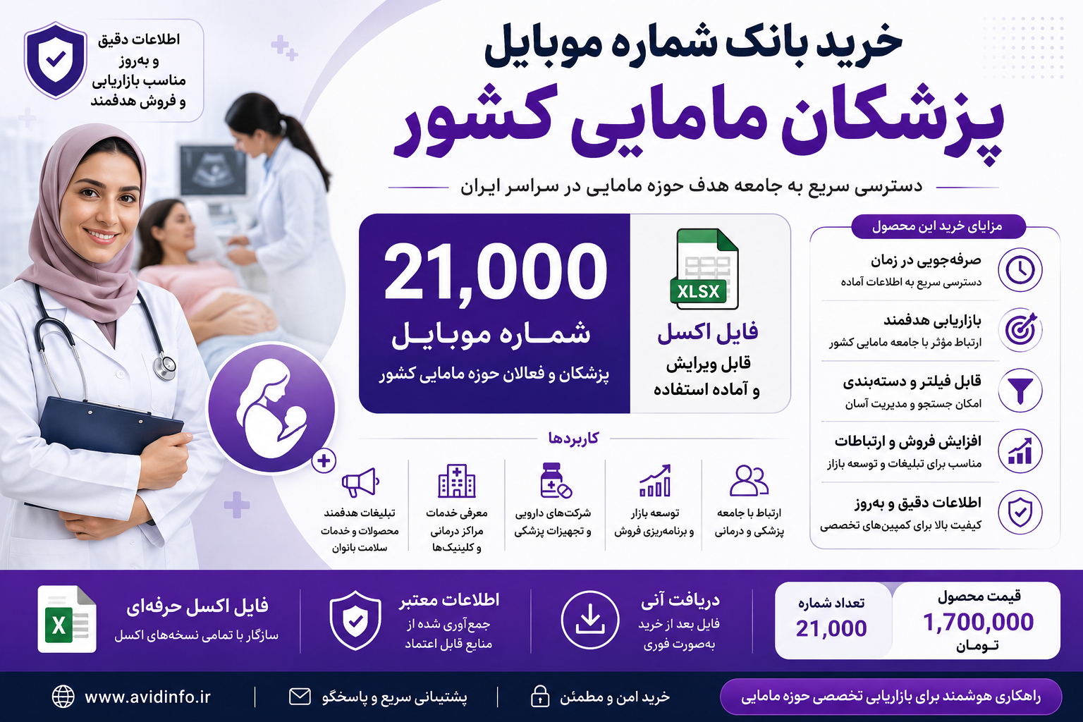 بانک اطلاعات پزشکان مامایی کشور