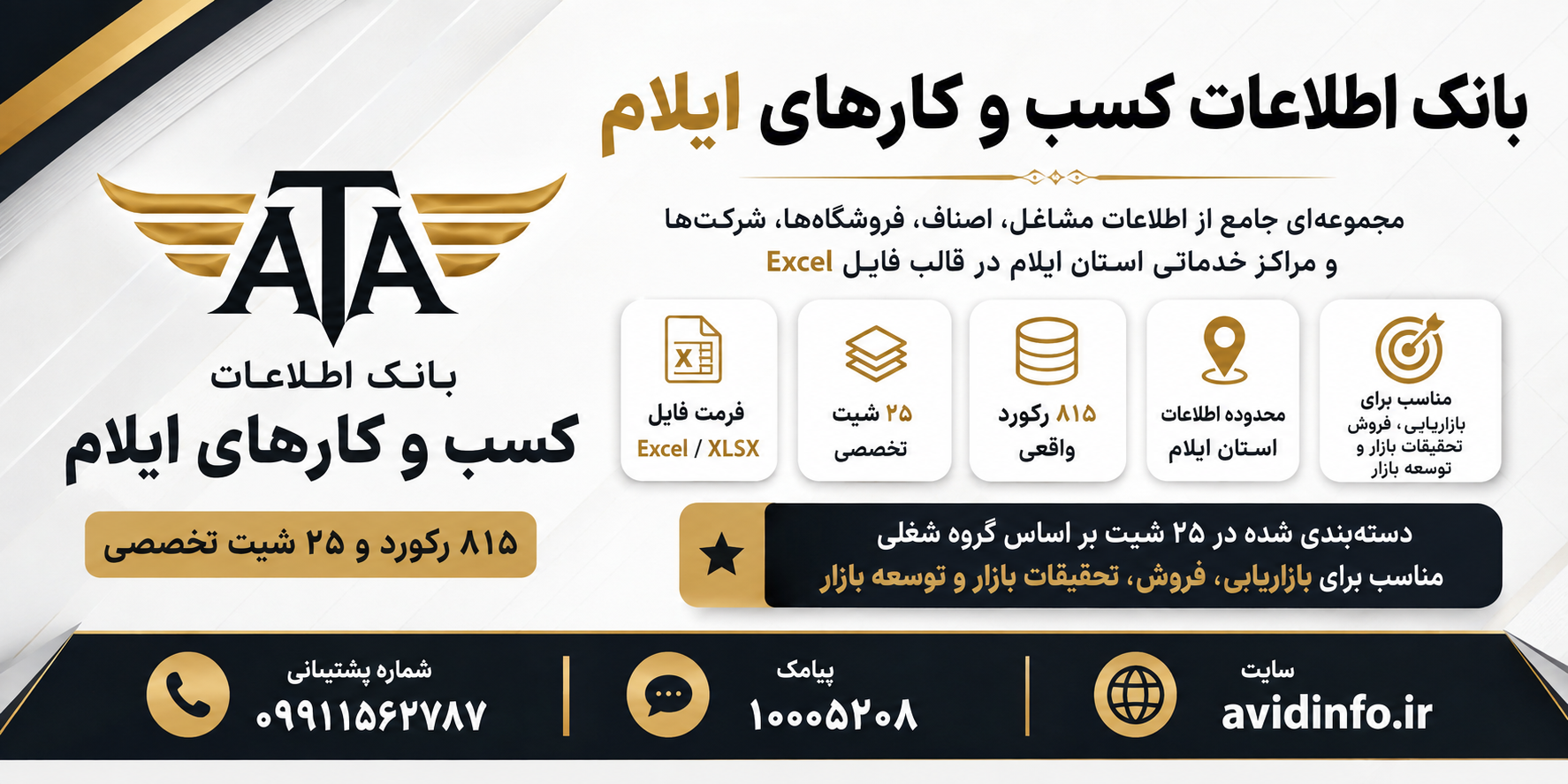 بانک اطلاعات و شماره موبایل کسب و کارهای ایلام | ۸۱۵ رکورد