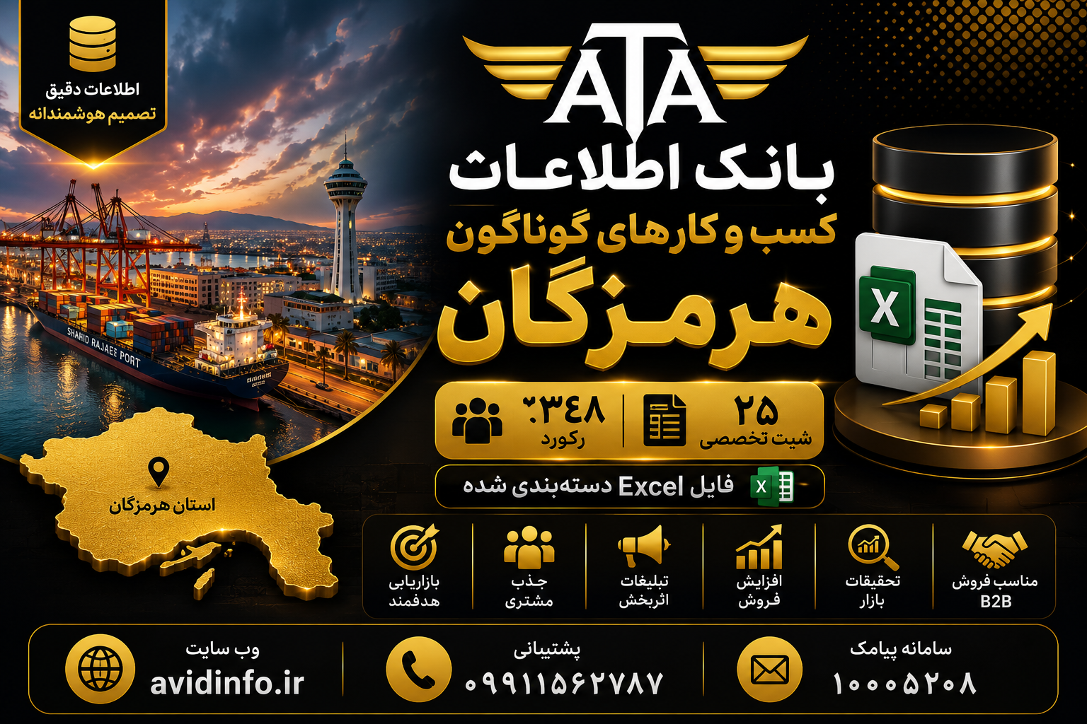 بانک اطلاعات کسب و کارهای گوناگون هرمزگان | بانک اطلاعات مشاغل استان هرمزگان